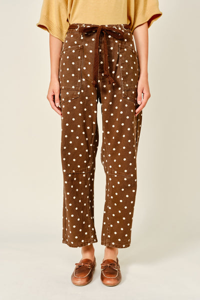 Lucia Polka Dot Denim
