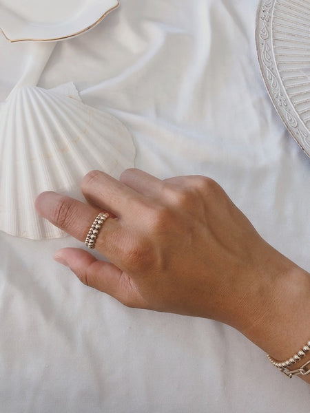 SS Luxe - Beaded Stretch Ring