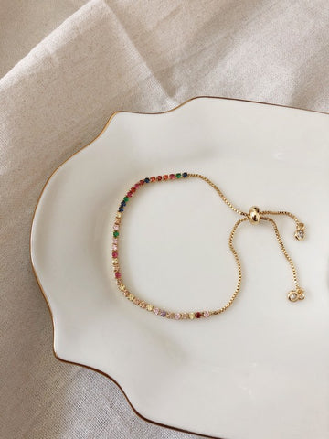 SS Luxe - Daphne Rainbow Tennis Bracelet