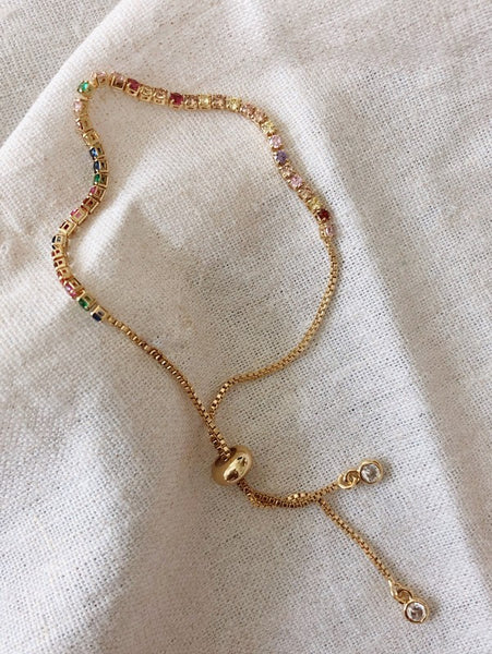 SS Luxe - Daphne Rainbow Tennis Bracelet