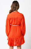 Gracelyn (Orange) Drop Waist Dress