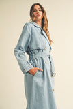 Samantha Denim Trench