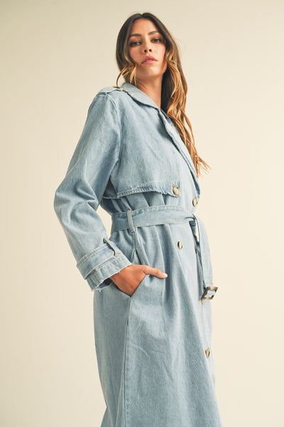 Samantha Denim Trench