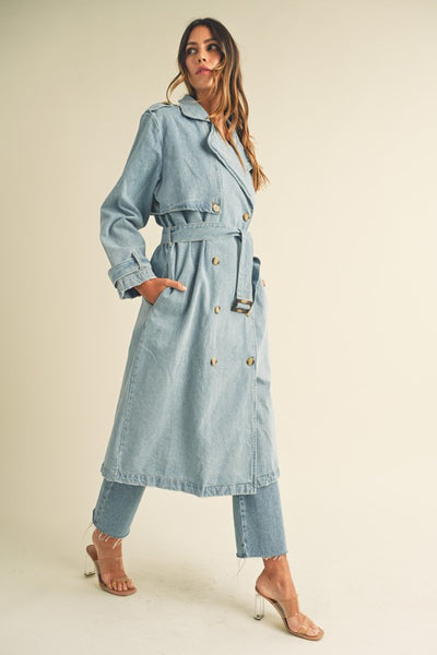 Samantha Denim Trench