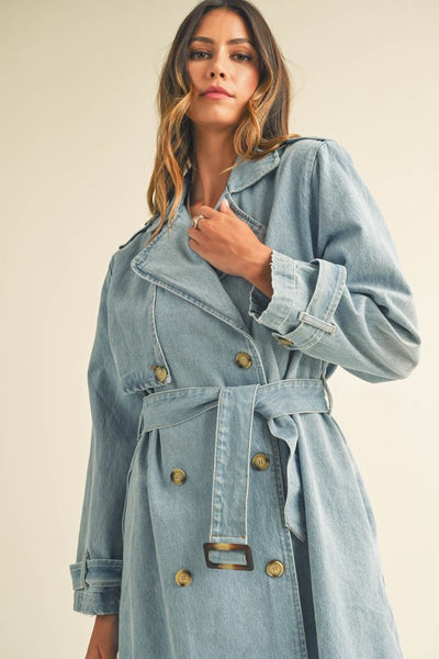 Samantha Denim Trench