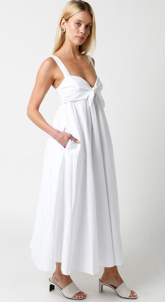 Millie Babydoll Midi Poplin Dress
