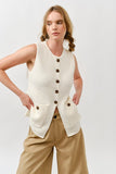 Maya Crochet Sweater Vest