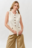 Maya Crochet Sweater Vest