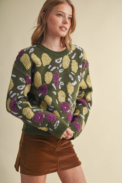 Delilah Floral Printed Sweater