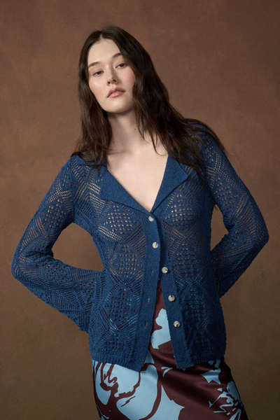 Retro Crochet Top/Cardigan