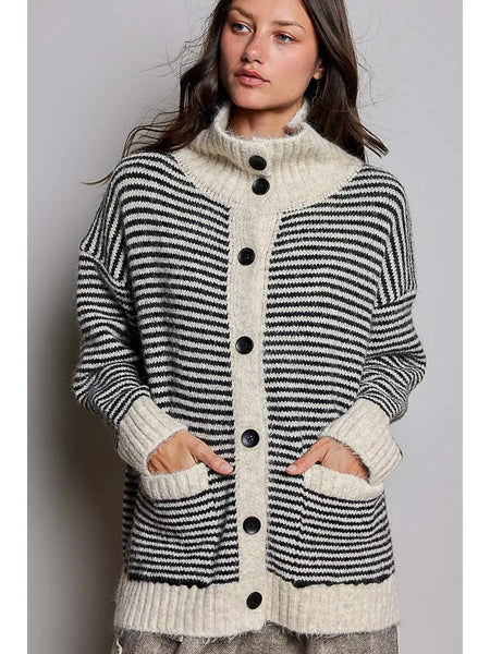 Brynn Striped Cardigan