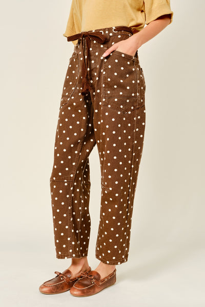 Lucia Polka Dot Denim